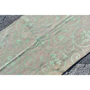 Alfombra clásica tradicional de lana verde Beige 9x12 Vintage turco Aubusson Patchwork diseño látex para decoraciones de sala de estar - Product Image 5