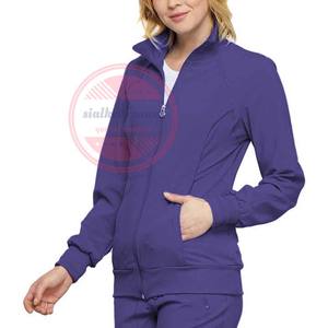 Veste de gommage uniforme d'hôpital médical Zip Front Nursing Scrub Jackets - Product Image 2