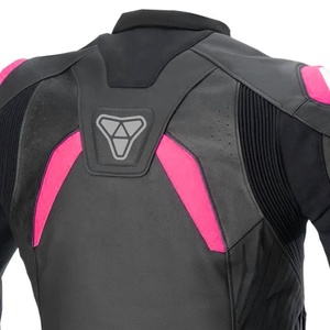 Men Black Leather Breathable Sportswear Motorcycle Jacket Slim Fit Biker Coat Padded Shoulders Perforated Design OEM Custom - Product Image 6