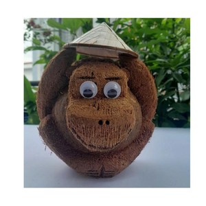 Animal de coco tallado 100% natural: Animal de concha de coco de Vietnam hecho a mano, perfecto para una decoración sin esfuerzo y grapas de juguete de moda - Product Image 1