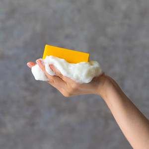 Natural Persimmon Body <b>Soap</b> - 1 Bar, 85g, Cold Press - Product Image 6