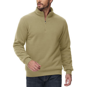 เสื้อสเวตเตอร์แบบสวมหัวของผู้ชายเสื้อมีฮู้ดเสื้อสเวตเตอร์ทรงโอเวอร์ไซส์สีทึบพิมพ์ลายโลโก้ได้ตามต้องการ - Product Image 3