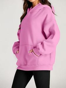 Chándal personalizado para mujer, forro polar grueso de invierno, pedidos a granel OEM para todas las estaciones, poliéster suave/Rayón, ajuste holgado a la moda - Product Image 4
