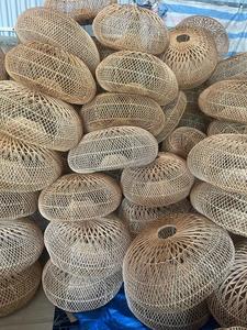 Lámpara colgante de ratán de alta calidad, luz de techo para decoración sostenible, casa de campo costera de lujo, estilo de decoración bohemio rústico - Product Image 5