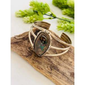 Eddie Secatero Royston Fashion <b>Cuff</b> <b>Bracelet</b> Turquoise & Sterling <b>Silver</b> for Men & Women - Product Image 4
