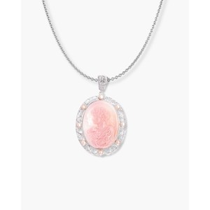 Pendentif ovale Cameo - Plaqué rhodium - Product Image 1