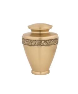 Urne funéraire en aluminium de conception moderne, écologique, style Art déco, sculptée à la main, vase à cendres commémoratif pour la décoration de la maison, pour les mariages - Product Image 1