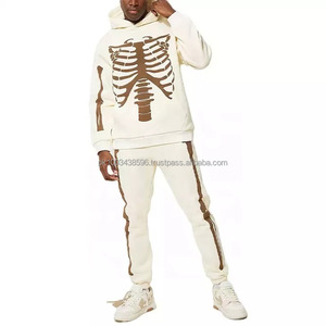 Conjunto de Jogger personalizado para hombre, chándal empalmado, pantalones de dos piezas, chándales deportivos informales - Product Image 1