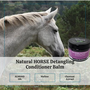 Baume démêlant naturel pour chevaux - Huile d'amande - Marque privée OEM - Fabriqué en Italie - Product Image 1