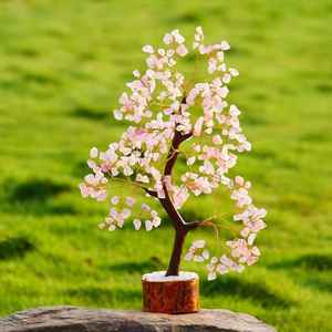 คริสตัลบอนไซทำมือที่ดีที่สุดรูปกุหลาบควอตซ์คริสตัลพลอยฮวงจุ้ยสำหรับตกแต่งบ้านให้เป็นบวกพลังงานจากอินเดียโดยตรง - Product Image 4