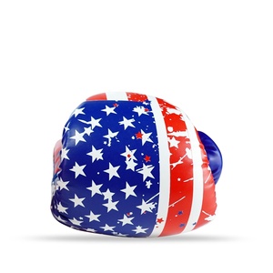 Gants de boxe dorés pour l'entraînement au combat professionnel, vente en gros de gants professionnels à lacets en cuir de vachette - Product Image 5