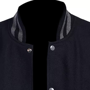 2025 nuevos hombres personalizados de lana cuerpo mangas de cuero parches bordados Varsity hombres chaqueta Letterman CollegeBaseballjacket para hombres - Product Image 3