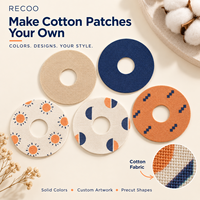 Patch adhésif respirant et flexible en coton RECOO pour capteur CGM, idéal pour usage quotidien, fabrication OEM sous marque privée