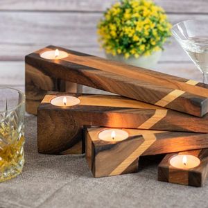 BEST HOLDER <b>CANDLE</b> HOLDER WOODEN <b>CANDLE</b> <b>STAND</b> FOR HOME Decoration Best Selling <b>Candle</b> Pillar Holder by Antique Creations - Product Image 4