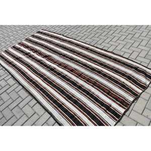 พรมตุรกีขนาดใหญ่ 9.1x4.6 ฟุต พรมวินเทจ พรมขนสัตว์ลายสัตว์สีดำ - Product Image 2