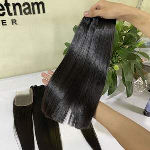 Extensiones de Cabello 100% humano brasileño liso con doble hueso, pelo muy Popular - Product Image 3