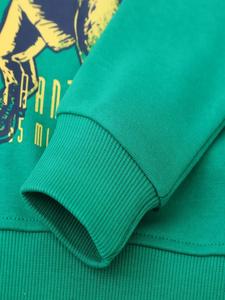 Sweat-shirt décontracté pour tout-petits de style européen et américain, col rond imprimé, pur coton avec motifs de dessins animés, respirant, unisexe - Product Image 3