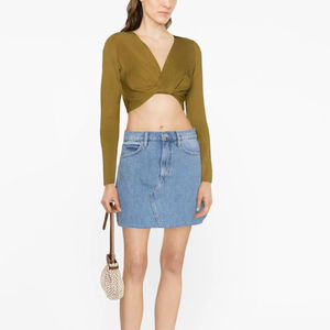 Women denim <b>skirt</b> long flare design comfortable to wear and easy to style Women denim <b>skirt</b> short casual wear for <b>girls</b> - Product Image 4