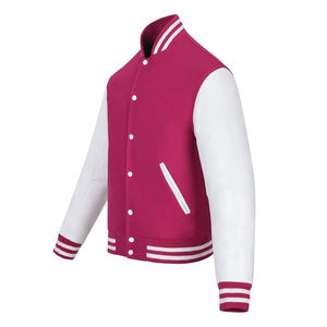 Chaqueta Letterman Informal al por Mayor, Cortavientos y Transpirable, de Algodón Tejido, en Oferta - Product Image 3