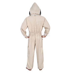 Traje de apicultura de algodón transpirable con velo desmontable para seguridad Traje de apicultura ligero con cobertura y protección completas - Product Image 2