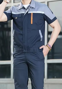 Overoles de Trabajo Antiestáticos de Verano, Manga Corta, Transpirables, Uniformes para Mujer y Hombre, Tallas Grandes, para Taller, Reparación de Autos, Electricista - Product Image 3