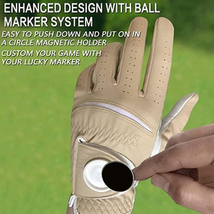 Gants de golf Cabretta sur mesure avec broderie par impression de logo Étiquettes et étiquettes personnalisées pour club ou tournoi - Product Image 3