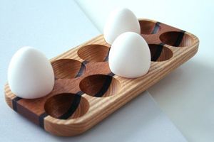 SOPORTE DE HUEVOS DE MADERA DE ALTA CALIDAD PARA COCINA DE GRANJA y Uso en el mercado Utensilios de cocina Bandeja de huevos para Keed Egg Safe - Product Image 2