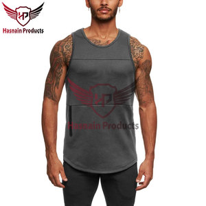 Camisetas sin mangas de algodón personalizables de alta calidad para hombres, de punto transpirable, el mejor Material para uso Atlético informal, venta al por mayor - Product Image 2