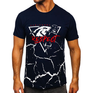 2023, diseño personalizado, camisetas casuales profesionales de alta calidad para hombres, tela tejida de cuello sólido de media manga, buena calidad - Product Image 1