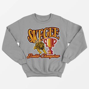 SKEGEE Battle Champions Sudadera forrada lavada sólida Tiger Trophy Graphic School Spirit Apparel Custom College Wear Unisex a granel - Product Image 3