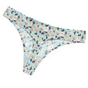 Braguitas de mujer transpirables personalizadas para uso diario, sin costuras, de tiro medio, lisas, tipo tanga, bikini, de elastano y nailon, OEM y ODM - Product Image 3