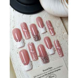 Baroque Rose Blush en Forma Cuadrada Larga - Product Image 1