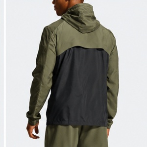 Unisex Solid Soft Shell Lightweight Windbreaker Custom Logo Hooded Jacket Pants Set <b>Waterproof</b> Mesh Lining Running Hiking - Product Image 2