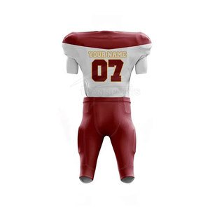 Meilleur prix 2024 : Ensembles d'uniformes de football américain, vêtements de sport très demandés, respirants, grandes tailles, 100 % polyester, antibactériens, séchage rapide - Product Image 3