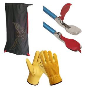 Heavy-Duty Snake Tongs Collapsible Snake Catcher Stick Wide Jaw Handling Tool <b>Reptile</b> Grabber Snake Tong Hook Pest Control Tool - Product Image 4