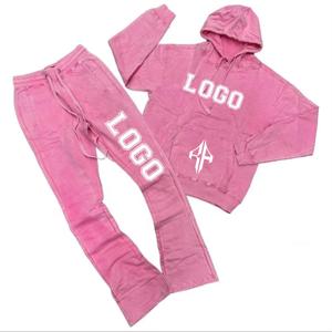 ชุดวอร์มผ้าคอตตอนพิมพ์ลายสกรีนทำจากผ้าไหมแอตแลนติควัสดุผ้าฝ้าย100% สีพื้นคุณภาพสูงสำหรับทุกเพศ - Product Image 5