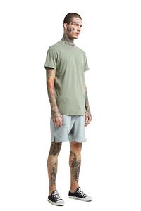 Camiseta con costuras en contraste para hombre, camisetas de algodón turco con logotipo OEM y bolsillo - Product Image 2