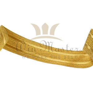 Tresse de polyester en dentelle brodée de cérémonie | Tresse de dentelle d'infanterie de qualité supérieure pour uniformes de régiment et de cérémonie - Product Image 2
