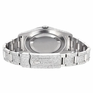 Reloj automático de lujo Iced Out VVS Moissanite para hombre, pulsera clásica de acero inoxidable con tachuelas completas, resistente al agua - Product Image 3