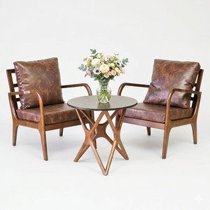 CBSF021 Living Room <b>Sofa</b> Set with Comfortable Cafe <b>Table</b> and Chairs for Home or Cafe Use - Product Image 1