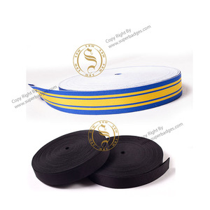 Custom Memorial Commemorative Medal <b>Ribbon</b> Thread Recycled Grosgrain Medals by SUPER BADGES COMPANY - Product Image 3