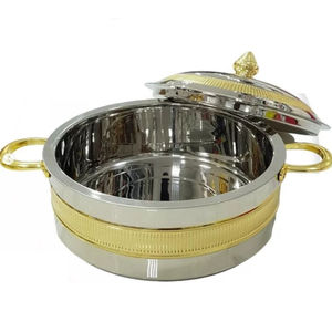 Casserole de service en argent Plat de casserole Décor de table attrayant Réchauffeur de buffet Plat de casserole à un prix abordable pour les Offre Spéciale - Product Image 5