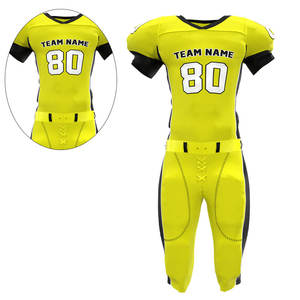 Conjunto de Uniforme de Fútbol Americano Personalizable OEM, Transpirable, Talla Grande para Adultos, Ropa Deportiva para Hombre, 100% Poliéster, en Oferta - Product Image 2