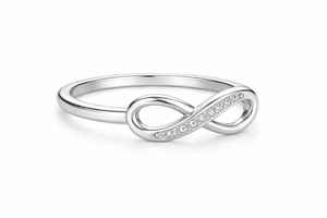 Anillo Infinito de Plata de Ley 925, Joyería de Plata Maciza Minimalista y Moderna para Mujer, Venta al por Mayor OEM - Product Image 4