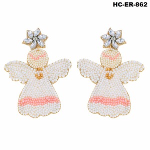 Boucles d'oreilles élégantes en perles de rocaille pour filles et femmes, parfaites pour les fêtes et les occasions festives avec des boucles d'oreilles uniques faites à la main - Product Image 4