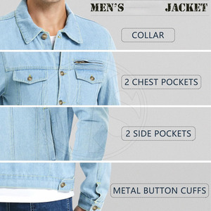 Heavy Duty Plain <b>Men</b> <b>Jeans</b> <b>Jacket</b> Premium Quality <b>Men</b> <b>Jeans</b> Winter <b>Jacket</b> Quick Dry <b>Men</b> <b>Jeans</b> <b>Jacket</b> - Product Image 6