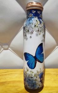 HF Crafts '100% Cuivre 950ml Capacité Bouteilles Léger Sain Drinkware pour L'eau Bouillie Qualité Premium pour les Magasins de Santé - Product Image 4