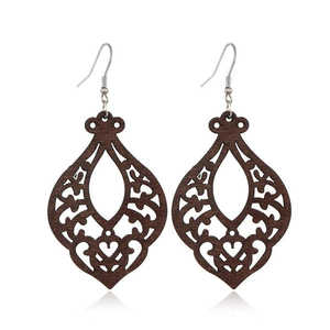 ต่างหูระย้าทองเหลืองสลักด้วยเลเซอร์แนววินเทจสำหรับ185A โมเดลช่างฝีมือ B2B - Product Image 5