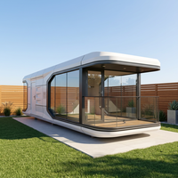 Cabine Capsule Spatiale Préfabriquée Durable, Maison Mobile Intelligente et Compacte, Personnalisable pour Projets de Villas de Vacances et d'Hébergements Locatifs