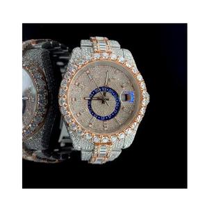 นาฬิกาประดับเพชรคุณภาพสูงพร้อมระบบควอทซ์สำหรับฉลองวันเกิดครบรอบและงานเฉลิมฉลองในอินเดียเคสหนา5มม. - Product Image 1